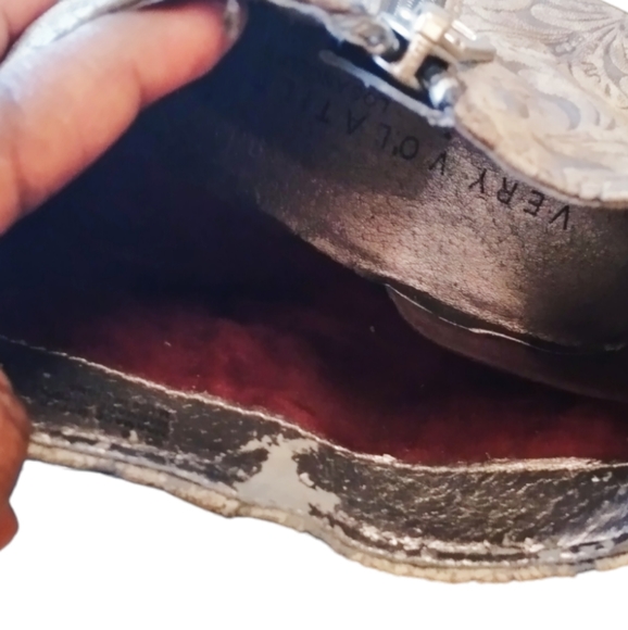 Very Volatile Women's Roces Embossed Ankle Boots, Black Rinse, US Sizes 10. - Picture 6 of 6